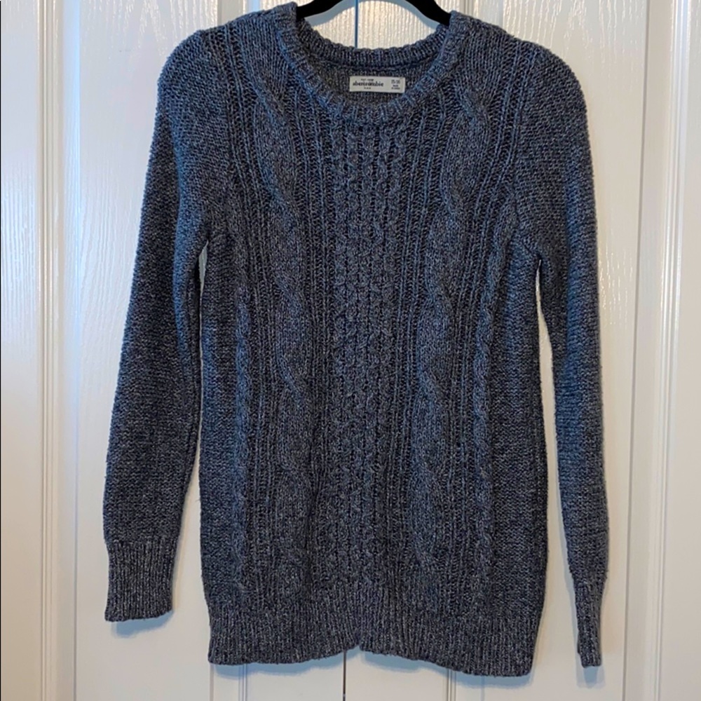 Abercrombie cardigan gray knit size 15 -16 youth